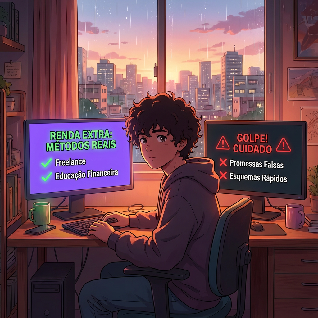 renda extra online confiavel vs golpes