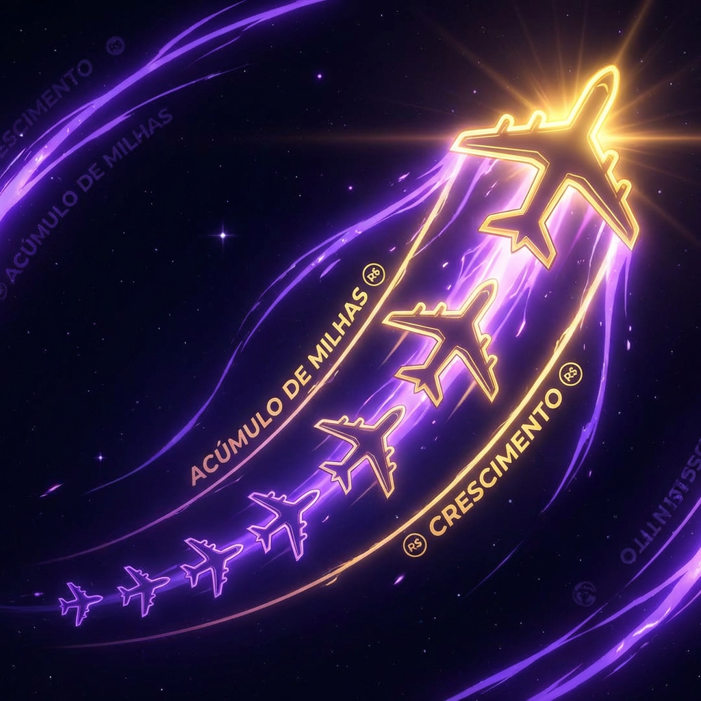 crescimento de ganhos com milhas aereas