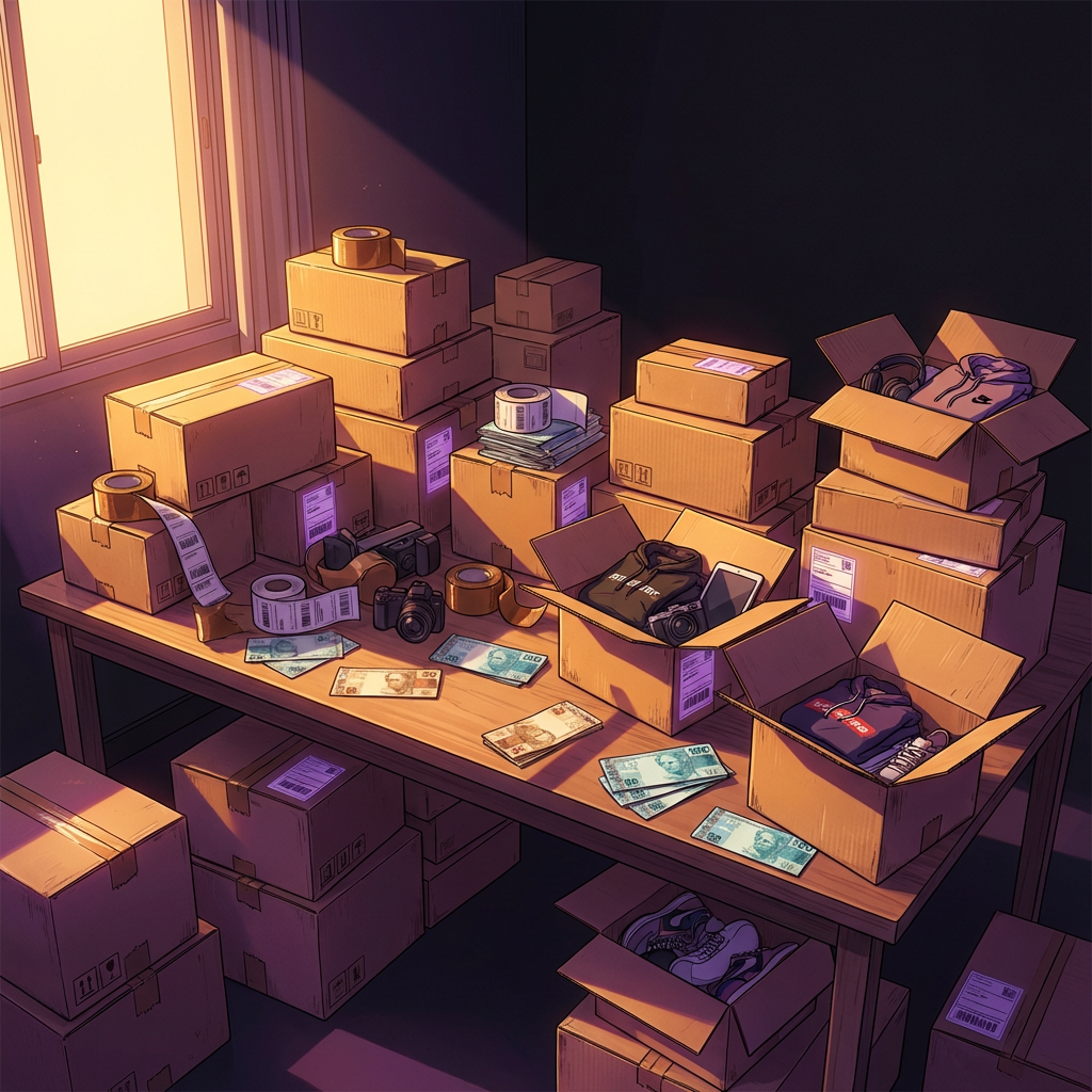 Pacotes de produtos prontos para envio - renda extra em casa com revenda